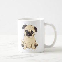 Pug Drawing By Pablo Fernandez Limited Edition Mugs