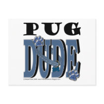Pug Dude postcards