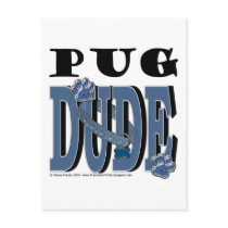 Pug Dude postcards