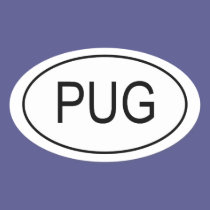 PUG Euro Sticker stickers