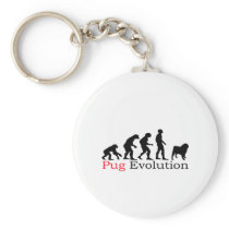 Pug Evolution Keychains