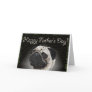 pug father's day greeting card