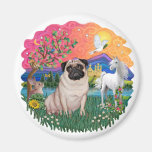 Pug (fawn 21) magnet