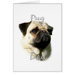 Pug (fawn) Dad 2 Card