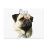Pug (fawn) Mom 2 Postcard