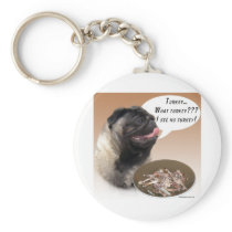 Pug (fawn) Turkey Keychain