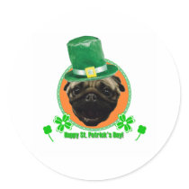 Pug for Paddy stickers
