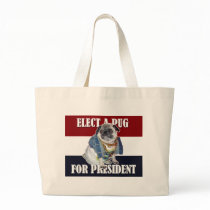 Pug for President Totebag
