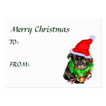 Pug Funny Christmas Gifts business cards by DogsByDezign Pug Funny Christmas Gifts business cards