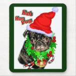 Pug  Funny Christmas Gifts Mousepad