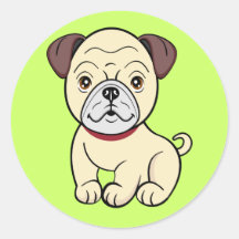 Pug gifts and Merchandise Stickers