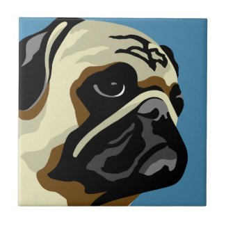 Pug Gifts Tile