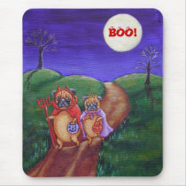 Pug Halloween Mousepad