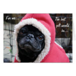 Pug Holiday Card