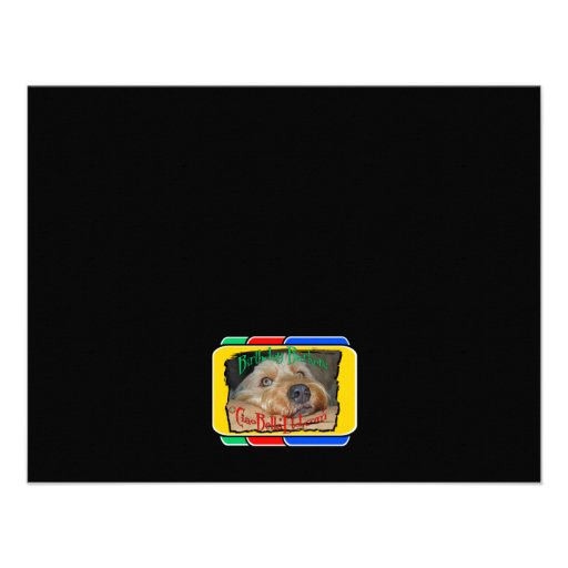 Pug In A Birthday Hat Birthday Barker Personalized Invites