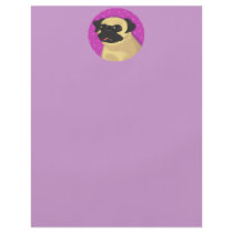 Pug in a Pink Circle Flyer Design