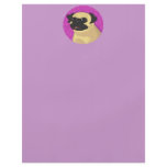 Pug in a Pink Circle Flyer Design