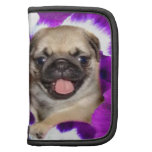 Pug in pansies folio planner