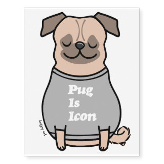 pug temporary tattoos pug temporary tattoos zazzle pug temporary tattoos pug temporary tattoos zazzle