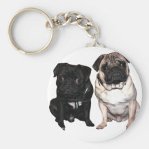 Pug Jack and Richi Key Chain