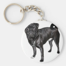 Pug Jack Keychain