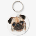 Pug Keychain by KymmeH Pug Keychain