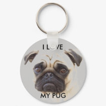 Pug Keychain
