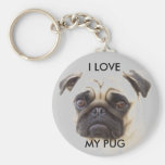 Pug Keychain