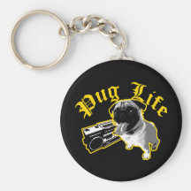 Pug Life $7.50 Collectible Keychain