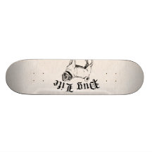 Pug Life Funny Dog Gangster Skateboard Deck