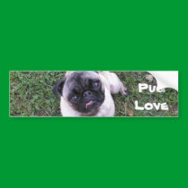 Pug Love bumper stickers by DonnaSK Pug Love bumper stickers