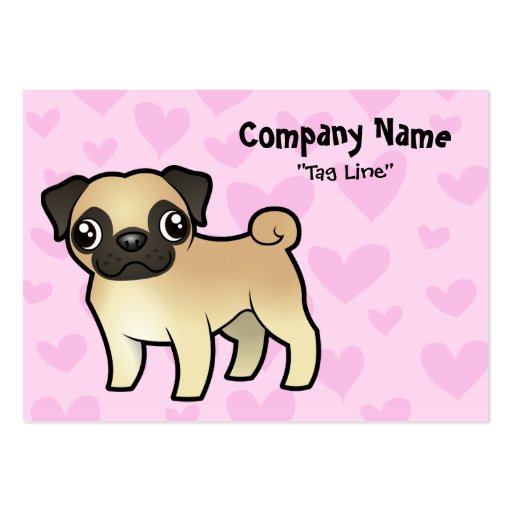 Pug Love Business Card (front side)