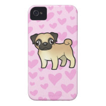 Pug Love iPhone 4 Case-Mate Case