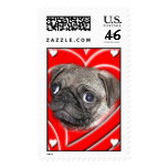 PUG LOVE  POSTAGE STAMP