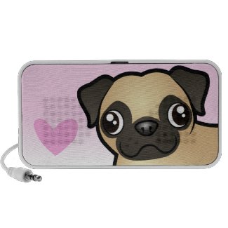 Cartoon Pug Doodle Speaker Cartoon Pug Doodle Speaker