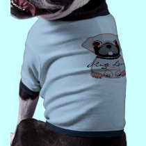 Pug Love With Text pet clothing