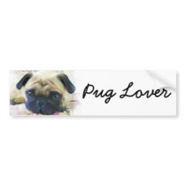 Pug Lover Bumper Sticker