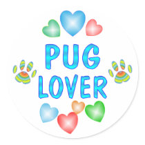 PUG LOVER stickers
