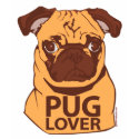 Pug Lover T-Shirt by jamierushad Pug Lover T-Shirt