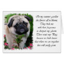 Pug Lovers Art card