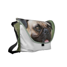 Pug Messenger Bag