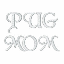 Pug Mom Embroidery Shirt embroidered shirts