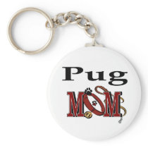 Pug MOM Gifts Key Chain