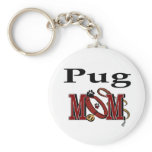 Pug MOM Gifts Key Chain