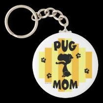 Pug Mom Keychain keychains
