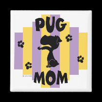 Pug Mom Magnet magnets