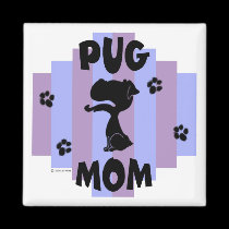 Pug Mom Magnet magnets