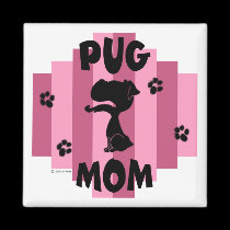 Pug Mom Magnet magnets