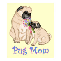 Pug Mamá Pósters y Grabados posters by designsbydandy Pug Mamá Pósters y Grabados posters