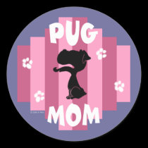 Pug Mom Stickers stickers